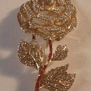 Brand New Vintage Crystal Brooch Pins Costume Jewelry